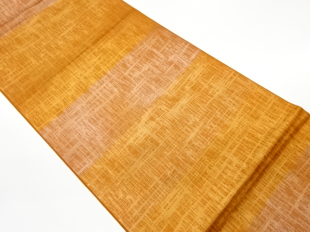 JAPANESE KIMONO / VINTAGE FUKURO OBI / WOVEN ABSTRACT GRID & STRIPE